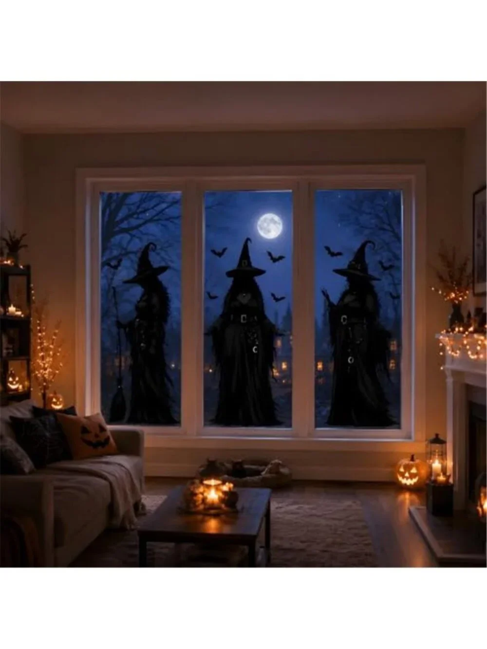 Halloween Decorations Witch Window Clings for Halloween Party Decor